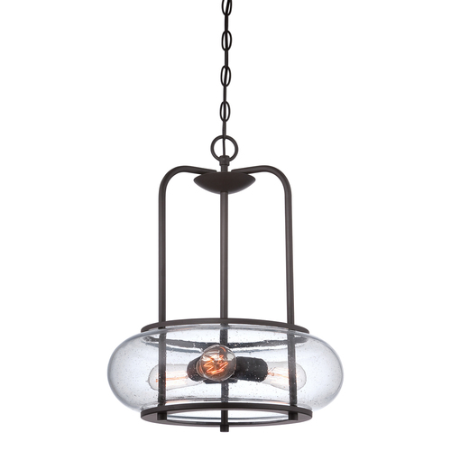 Check Trilogy 3 Light Pendant - Old Bronze Elstead