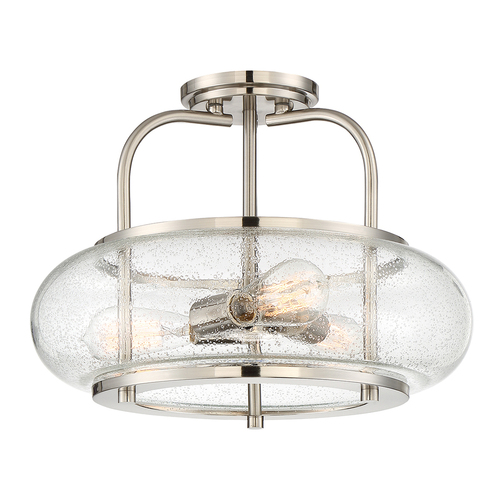 Check Plafond Trilogy 3 - brushed nickel Elstead