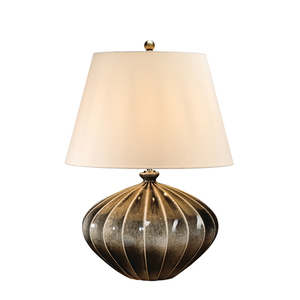 Rib Pumpkin 1 Light Table Lamp Elstead small 0