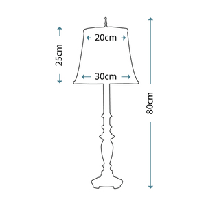 Maine 1 Light Table Lamp Elstead small 1