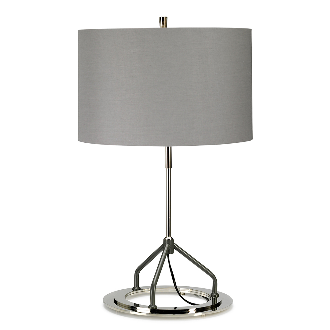 Vicenza Table Lamp - White Polished Nickel Elstead