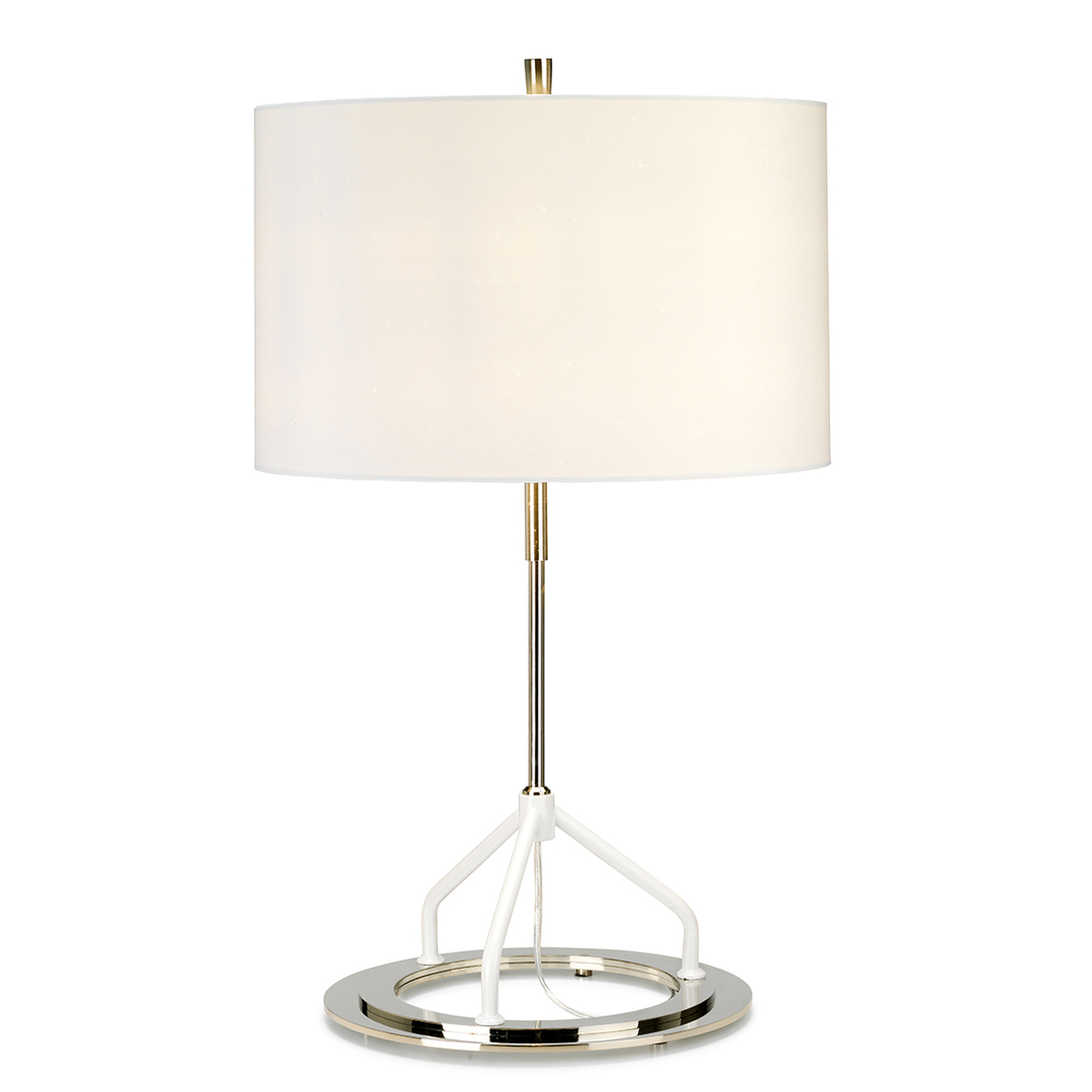 Vicenza Table Lamp - Dark Grey Polished Nickel Elstead