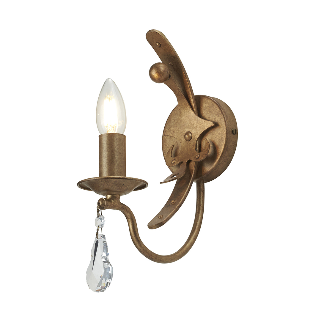 Windsor 1 Light Wall Light - Gold Patina Elstead