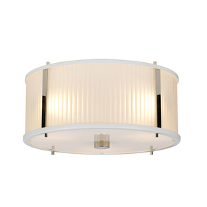 Corona 3 Light Pendant - White Polished Nickel Elstead small 2