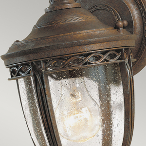 English Bridle 1 Light Small Wall Lantern - British Bronze Elstead small 2