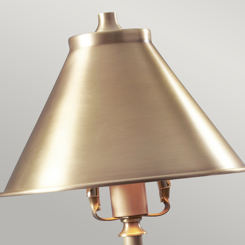 Check Provence Stick Table Lamp - Aged Brass Elstead