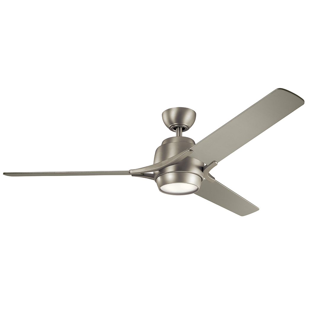 Check Ceiling fan with lighting Zeus Brushed nickel, IP20 LED 3000K 152cm Ceiling fan with lighting Zeus Brushed nickel, IP20 LED 3000K 152cm