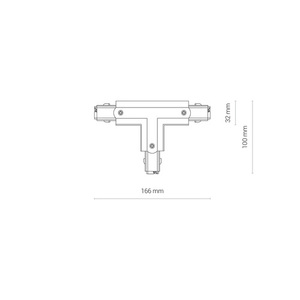 Accessory for busbars CTLS POWER T CONNECTOR RIGHT2 T-R2 8704 Nowodvorski small 3