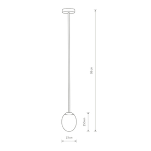 Hanging lamp ICE EGG A 8124 Nowodvorski small 3