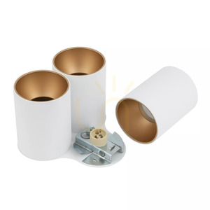 Nowodvorski EYE TONE 7666 surface-mounted ceiling light, white and gold, 3×GU10 small 6