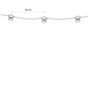 Garden Lamp FESTOON LIGHTS 9m 7872 Nowodvorski small 2