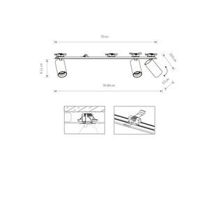 MONO SURFACE recessed strip lamp 7746 Nowodvorski small 1