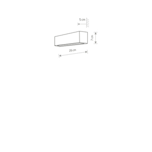 Wall lamp STRAIGHT WALL XS 7601 Nowodvorski small 1