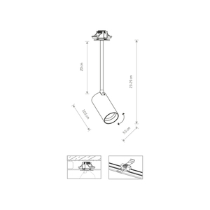 Nowodvorski MONO SURFACE LONG S 7741 recessed spotlight, brass, GU10 small 1