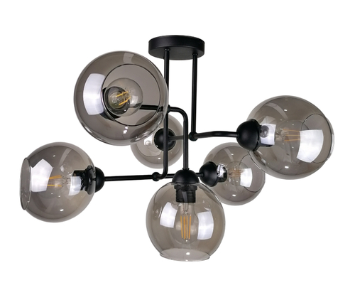 Check Ceiling lamp 6xE27 COSMO BLACK
