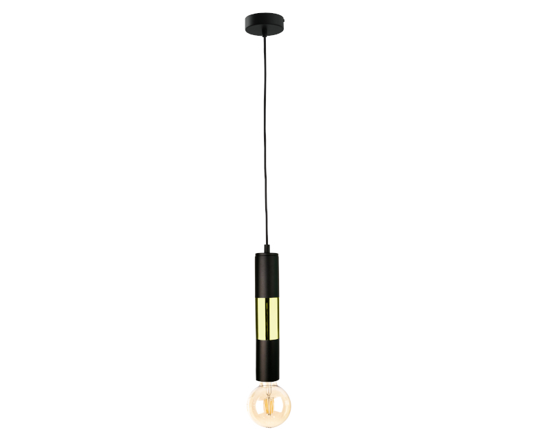 Hanging lamp 1xE27 MAGNUM BULB BLACK / GOLD