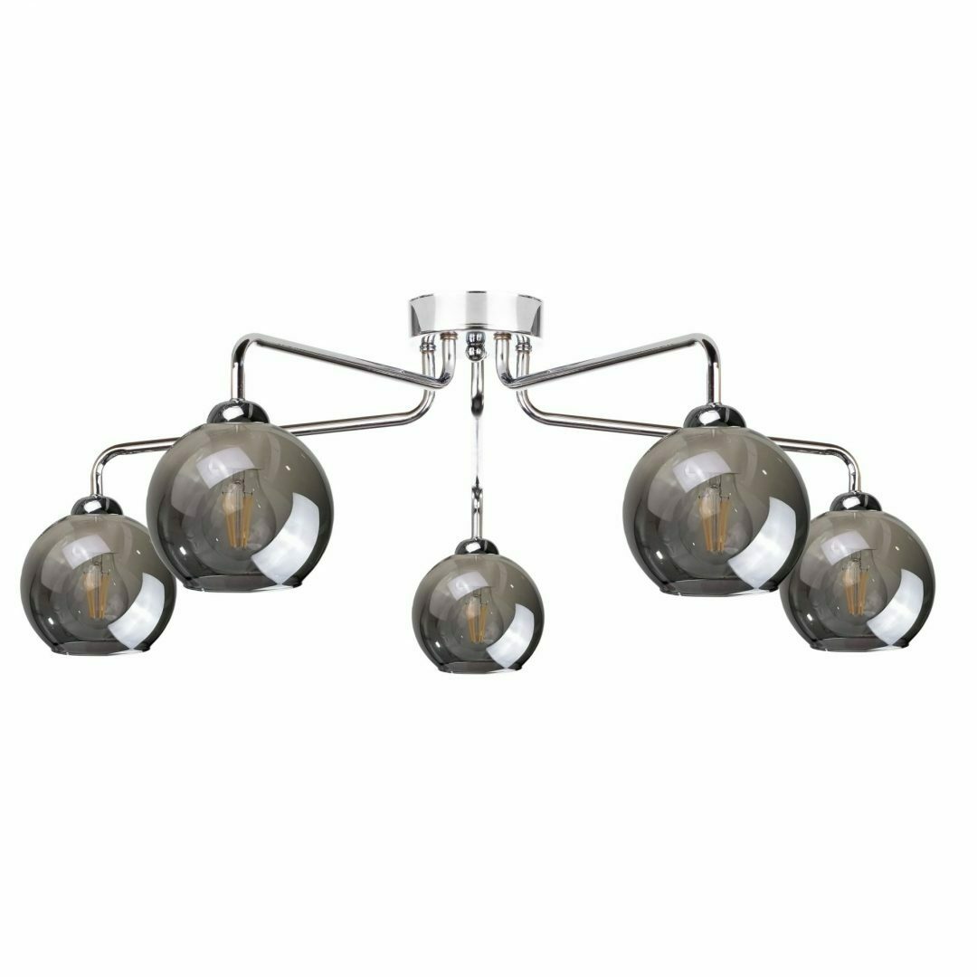 Ceiling lamp 5xE27 PLUTON SILVER