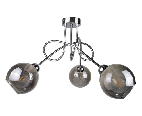 Check Ceiling lamp 3xE27 RING SILVER