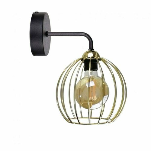 Check Wall lamp 1xE27 MIG BLACK GOLD