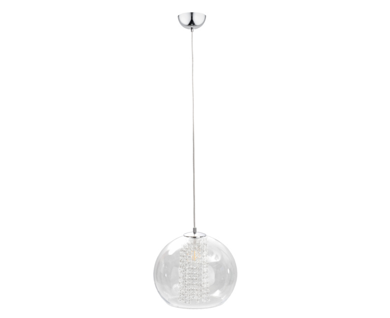 Hanging lamp 1xE27 LOOM SILVER