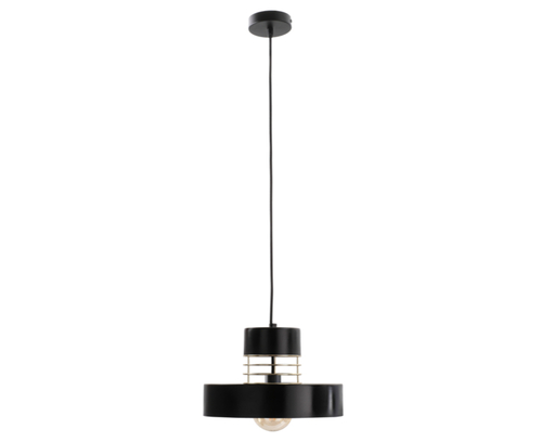Check Keter Lighting Bossi 866 Black and Gold E27 Pendant Light