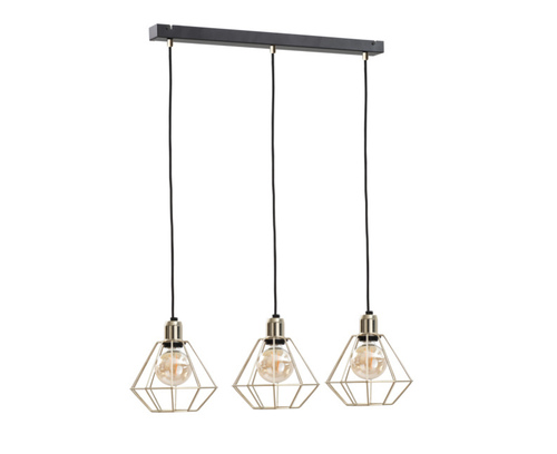 Check Hanging lamp 3xE27 COMO GOLD