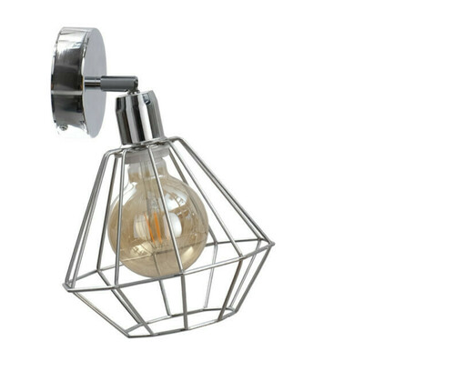 Check Keter Lighting FOSKAL 693 silver wall light 1×E27
