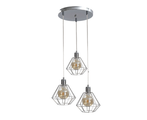 Check Hanging lamp 3xE27 FOSKAL SILVER