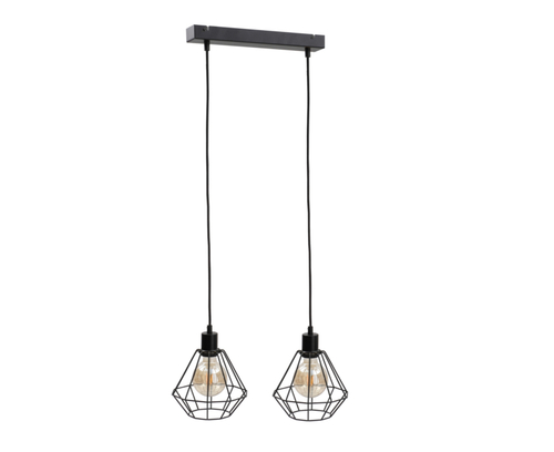 Check Keter Lighting Foskal Black pendant lamp 2xE27 50 cm 451