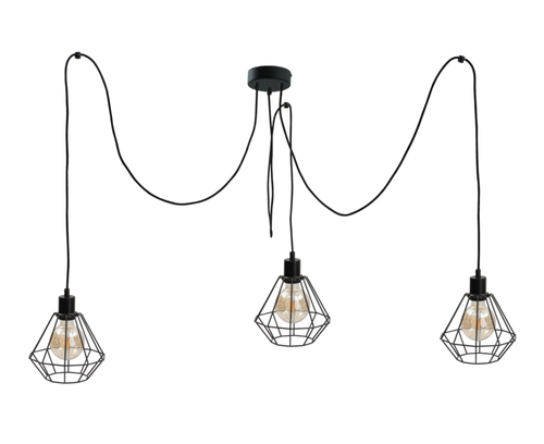 Check Pendant lamp 3xE27 FOSKAL BLACK 456
