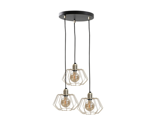 Check Hanging lamp 3xE27 LAYA GOLD