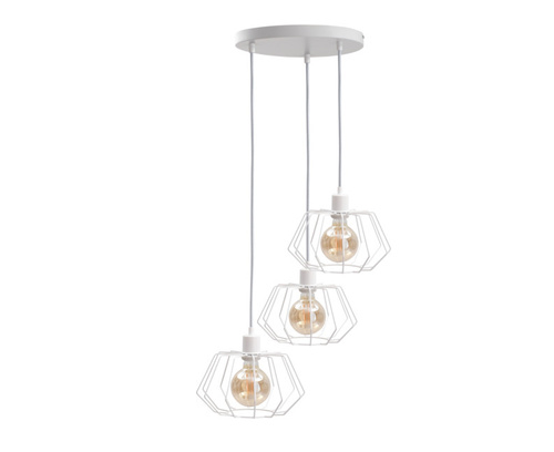 Check Keter Lighting Luna White 485 white pendant lamp 3xE27 32 cm