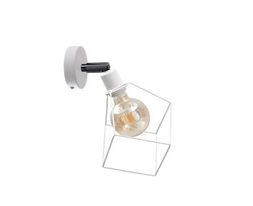 Check Keter Lighting RUBEN WHITE 527 wall light, white metal, 1×E27