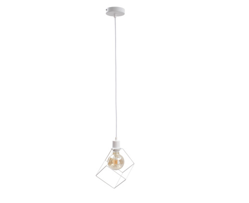 Check Keter Lighting RUBEN WHITE 528 pendant light, white, 1×E27