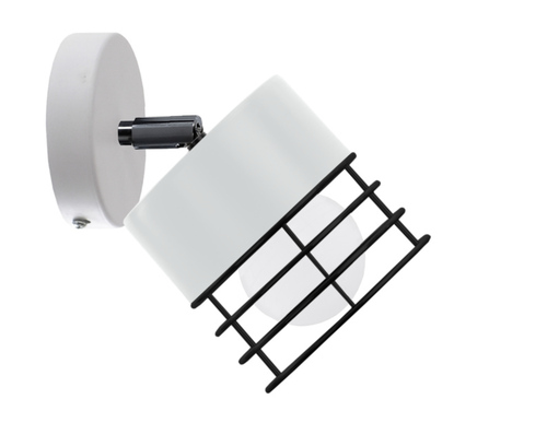 Check Keter Lighting OHIO 781 white and black wall light 1×E27