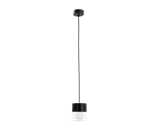 Check Keter Lighting MAO 856 black and white pendant light, 1×E27