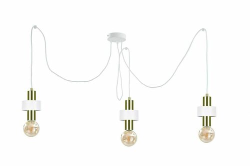 Check Pendant Lamp 3xE27 UNICA WHITE/GOLD