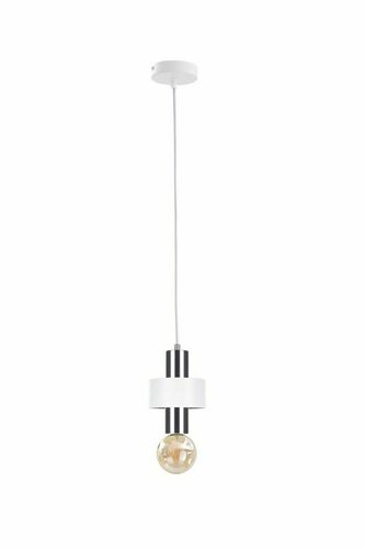 Check Hanging lamp 1xE27 UNICA WHITE / SILVER