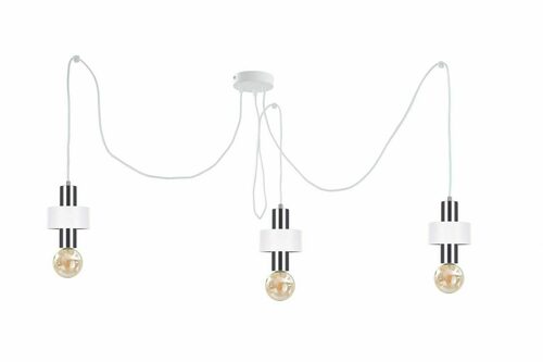 Check Keter Lighting UNICA white/silver 3-light E27 pendant lamp 998