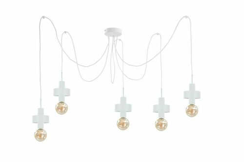 Check Keter Lighting UNICA WHITE 5xE27 pendant lamp, white