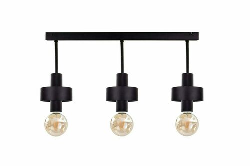 Check Ceiling lamp 3xE27 UNICA BLACK