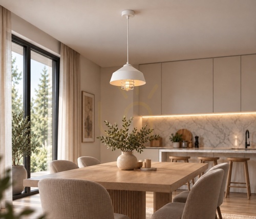 Check Keter Lighting ELECTRA WHITE 178 white pendant light, 1×E27, 34 cm