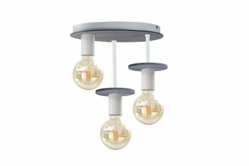 Check SATURN GREY ceiling lamp 3xE27 272 Keter Lighting white/grey