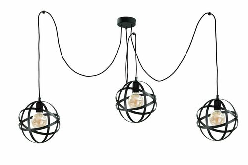 Check Hanging lamp 3xE27 POLA BLACK