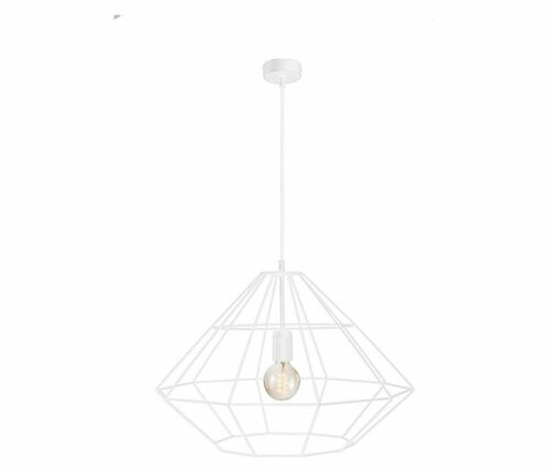 Check Keter Lighting KIRA WHITE 188 pendant light, white, 1×E27, 55 cm