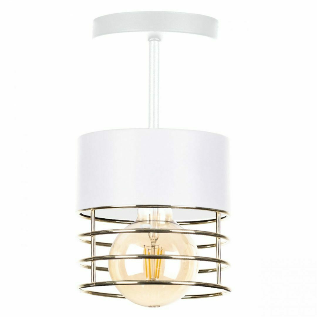 Ceiling lamp 1xE27 ROYAL WHITE / GOLD