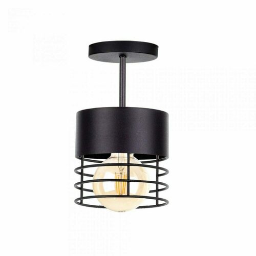 Check Keter Lighting ELLE Ceiling Lamp black 1xE27 metal 12 cm