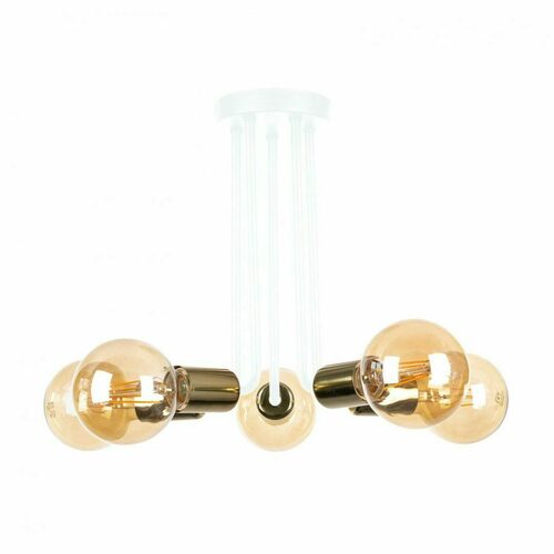 Check Ceiling lamp 5xE27 VENNA WHITE / GOLD
