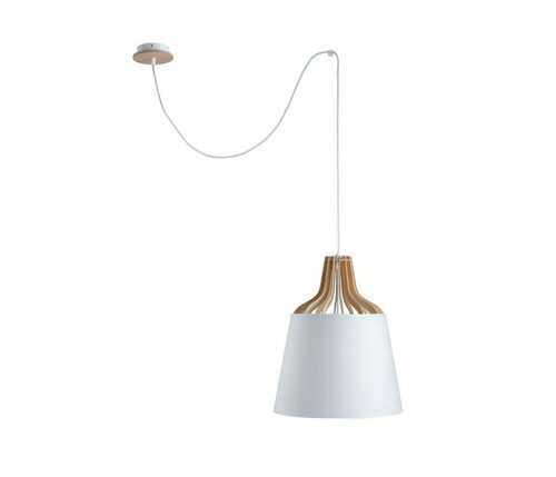 Check Hanging lamp 1xE27 IVONE WHITE LONG 752