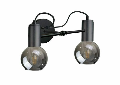 Check Wall lamp 2xE27 LIV BLACK